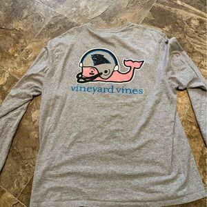 Vineyard Vines Carolina Panthers long sleeve pocket Tee